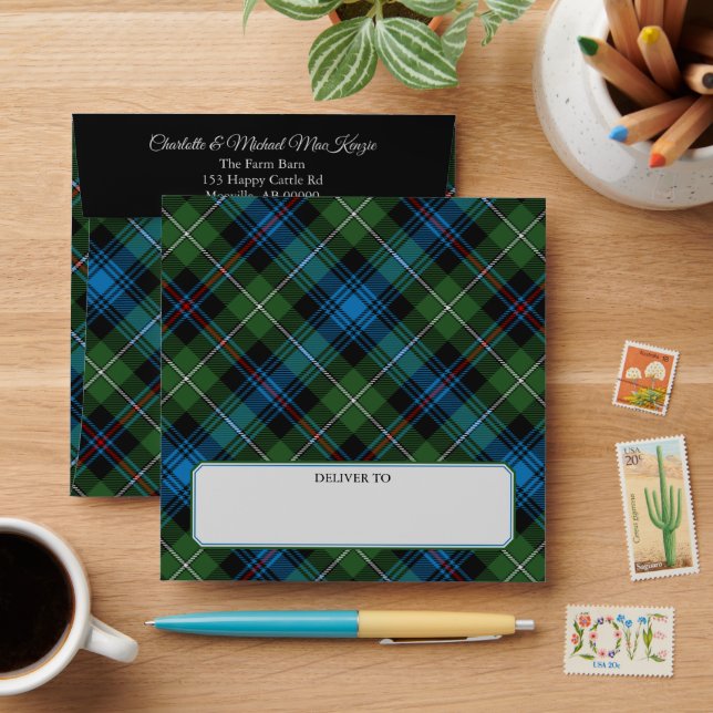 Clan MacKenzie Tartan Envelope (Desk)