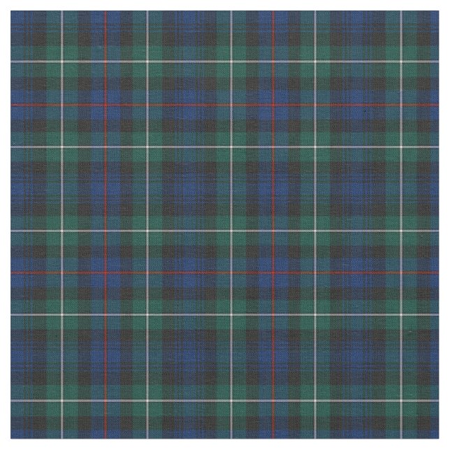Clan Mackenzie Tartan Fabric (Close Up)