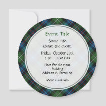 Clan MacKenzie Tartan Invitation