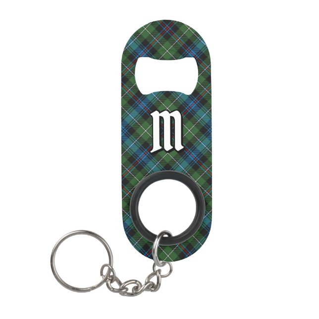Clan MacKenzie Tartan Keychain Bottle Opener (Front)