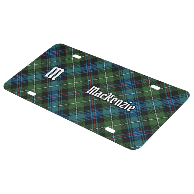 Clan MacKenzie Tartan License Plate (Side)
