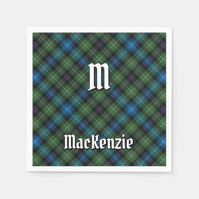 Clan MacKenzie Tartan Napkins (Front)