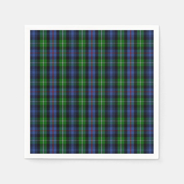 Clan MacKenzie Tartan Napkins (Front)