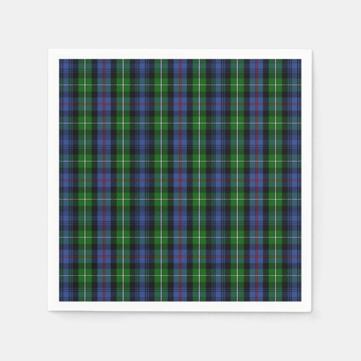 Clan MacKenzie Tartan Napkins | Zazzle