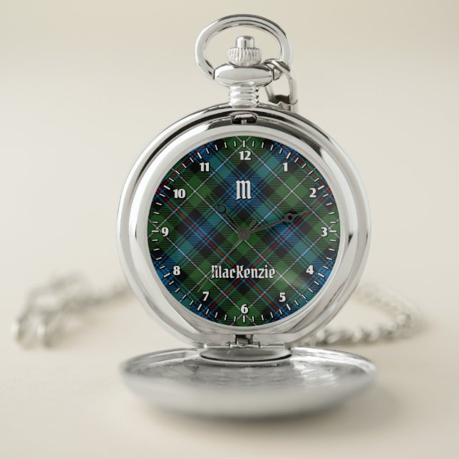 Clan MacKenzie Tartan Pocket Watch (Inside)