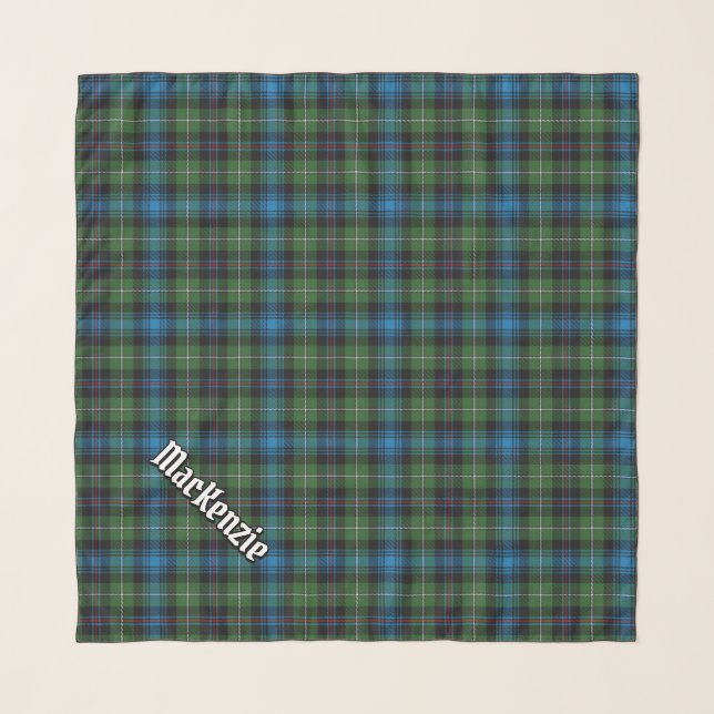 Clan MacKenzie Tartan Scarf (Front (Horizontal))