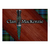 Clan MacKenzie Tartan Sgian Dubh Blade (Front Horizontal)