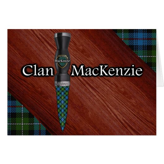 Clan MacKenzie Tartan Sgian Dubh Blade (Front Horizontal)