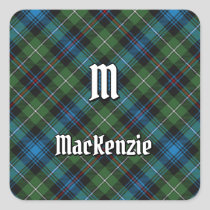 Clan MacKenzie Tartan Square Sticker