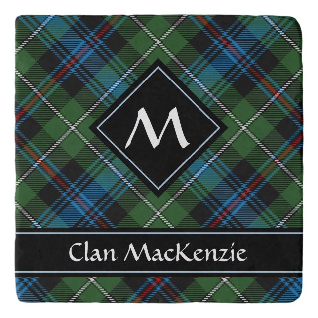 Clan MacKenzie Tartan Trivet (Front)