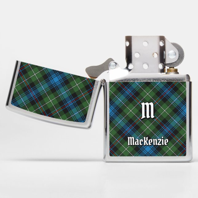 Clan MacKenzie Tartan Zippo Lighter (Opened)