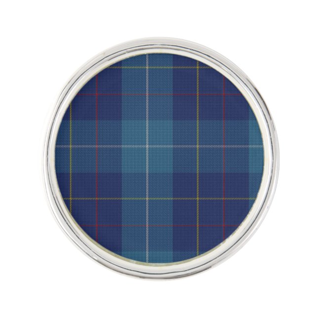 Clan MacKerrell Plaid Lapel Pin (Front)