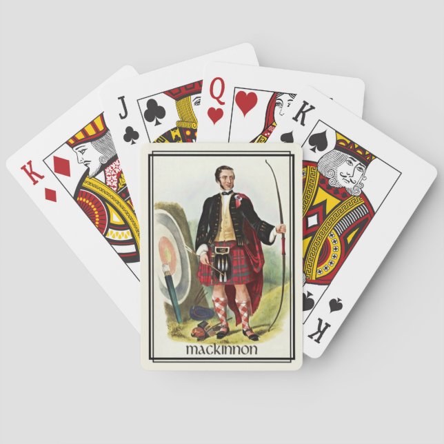 Clan MacKinnon Classic Scotland Bicycle Deck Poker Cards (Back)