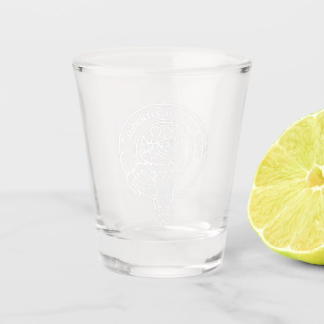 Clan MacKinnon Crest  Shot Glass (Front)