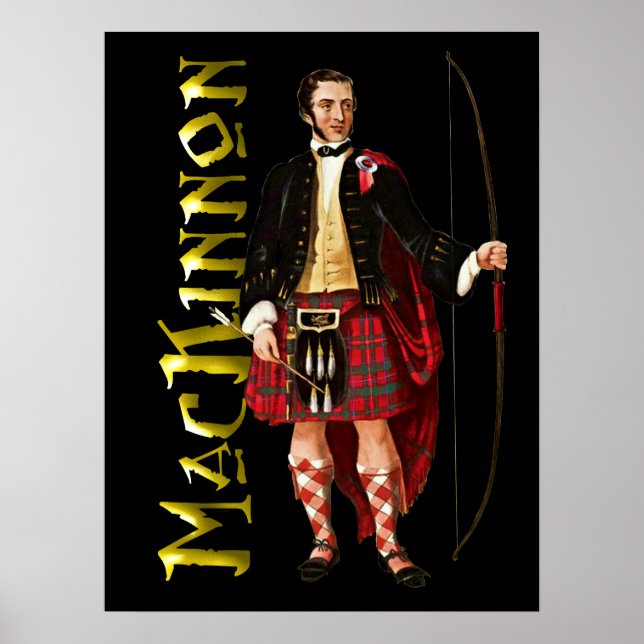 Clan MacKinnon Scottish Highland Dream Poster (Front)