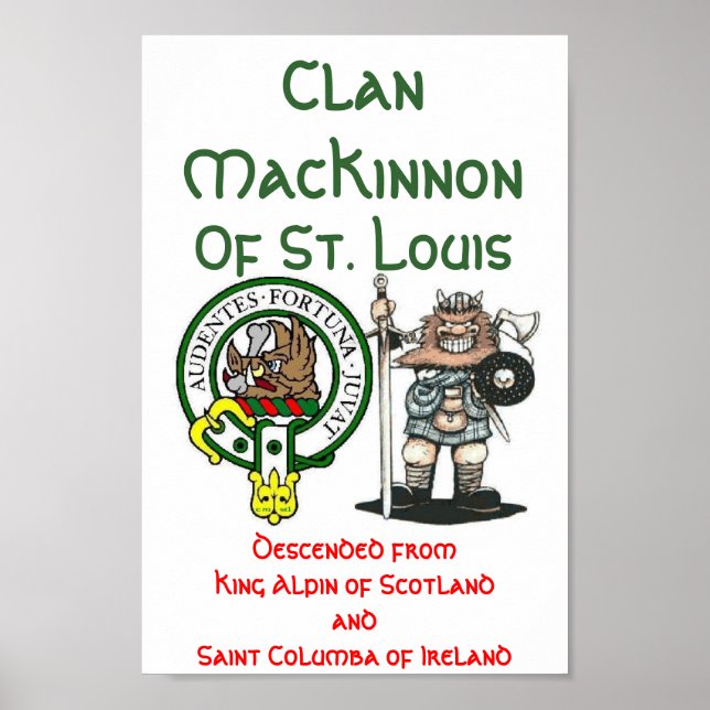 Clan MacKinnon St. Louis Poster (Front)