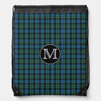 Clan MacKirdy Tartan Plaid Monogram Backpack