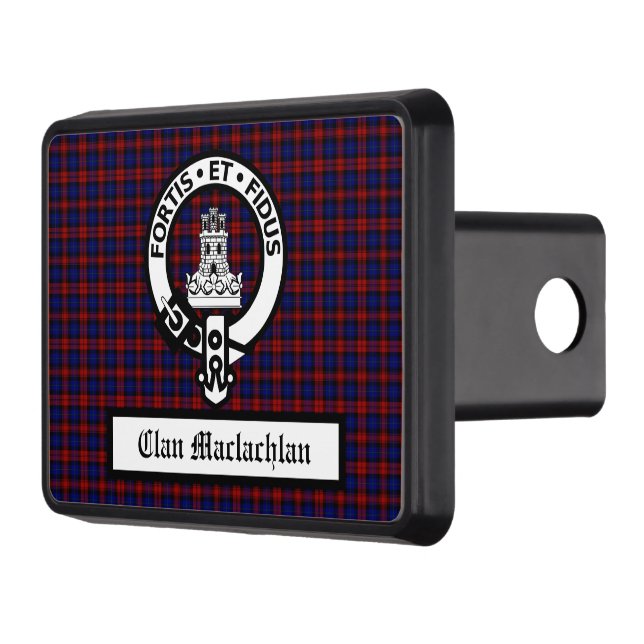 Clan Maclachlan Crest Badge & Tartan Hitch Cover (Left)