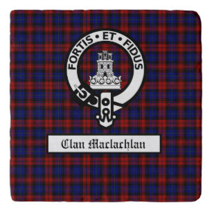 Clan Maclachlan Crest Badge & Tartan Trivet