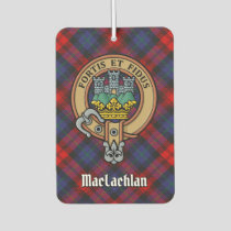 Clan MacLachlan Crest over Tartan Air Freshener