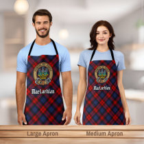 Clan MacLachlan Crest over Tartan Apron