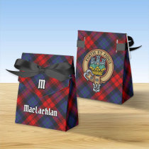Clan MacLachlan Crest over Tartan Favor Boxes