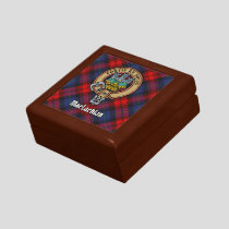 Clan MacLachlan Crest over Tartan Gift Box