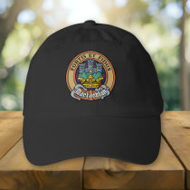 Clan MacLachlan Crest over Tartan Hat