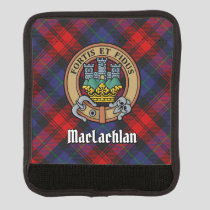 Clan MacLachlan Crest over Tartan Luggage Handle Wrap
