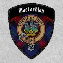Clan MacLachlan Crest over Tartan Patch