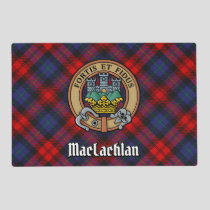 Clan MacLachlan Crest over Tartan Placemat
