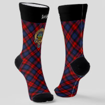 Clan MacLachlan Crest over Tartan Socks