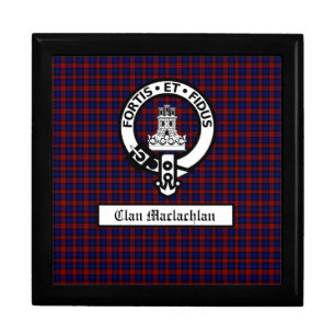 Clan Maclachlan Crest & Tartan Customizable Gift Box