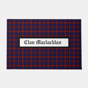 Clan Maclachlan Modern Tartan Customizable Doormat