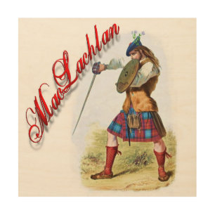 Clan MacLachlan Scottish Dream Wood Canvas