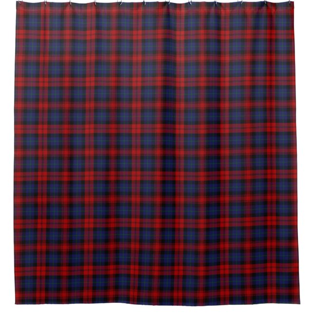 Clan MacLachlan Scottish Heritage Tartan Shower Curtain (Front)