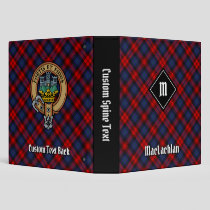 Clan MacLachlan Tartan 3 Ring Binder