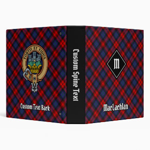 Clan MacLachlan Tartan 3 Ring Binder