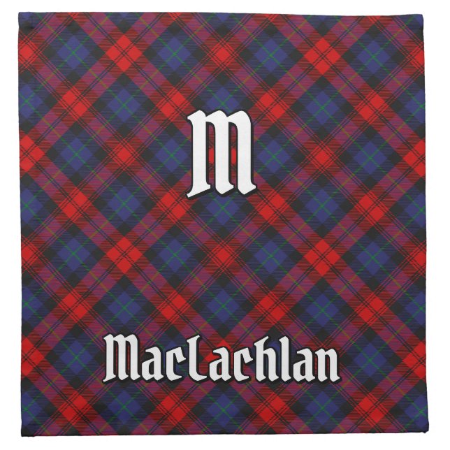 Clan MacLachlan Tartan Cloth Napkin (Front)