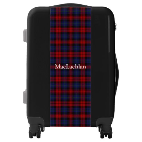 Clan MacLachlan Tartan Customize Your Name Luggage