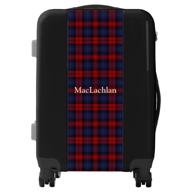 Clan MacLachlan Tartan Customize Your Name Luggage (Front)