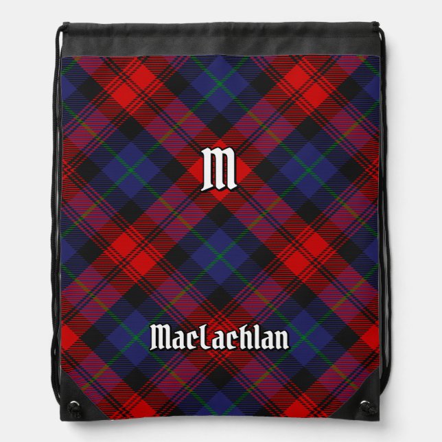 Clan MacLachlan Tartan Drawstring Bag (Front)