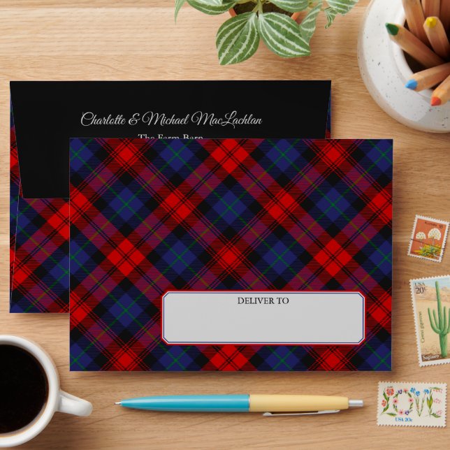 Clan MacLachlan Tartan Envelope (Desk)