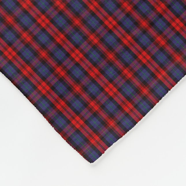 Clan MacLachlan Tartan Fleece Blanket (Corner)