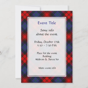 Clan MacLachlan Tartan Invitation