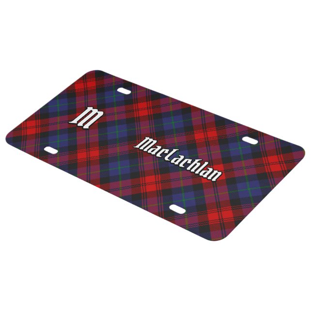 Clan MacLachlan Tartan License Plate (Side)