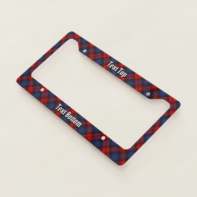 Clan MacLachlan Tartan License Plate Frame (3/4)
