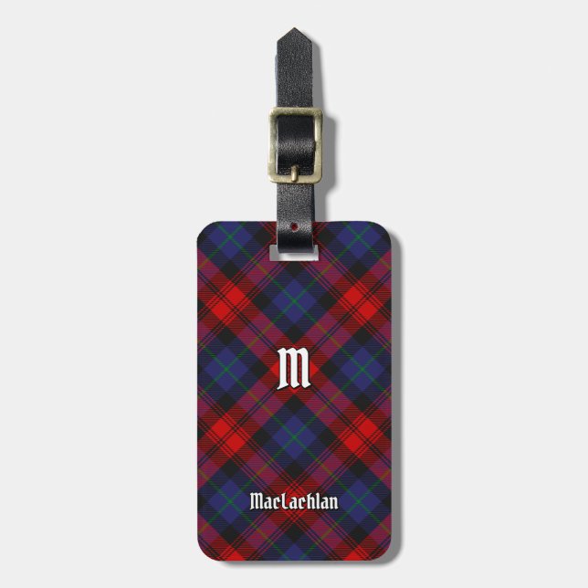 Clan MacLachlan Tartan Luggage Tag (Front Vertical)