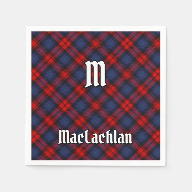 Clan MacLachlan Tartan Napkins (Front)