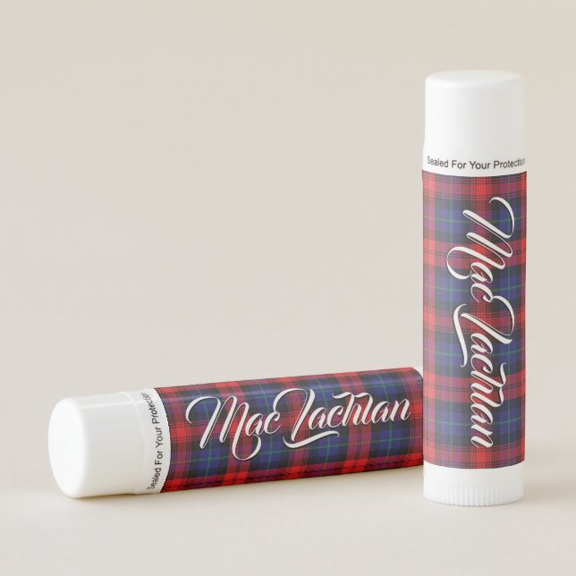 Clan MacLachlan Tartan Plaid Lip Balm (Front)